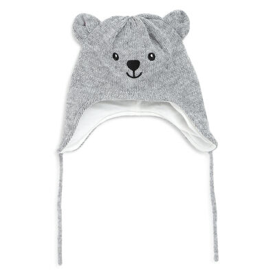 Infants Light Grey Solid Cap